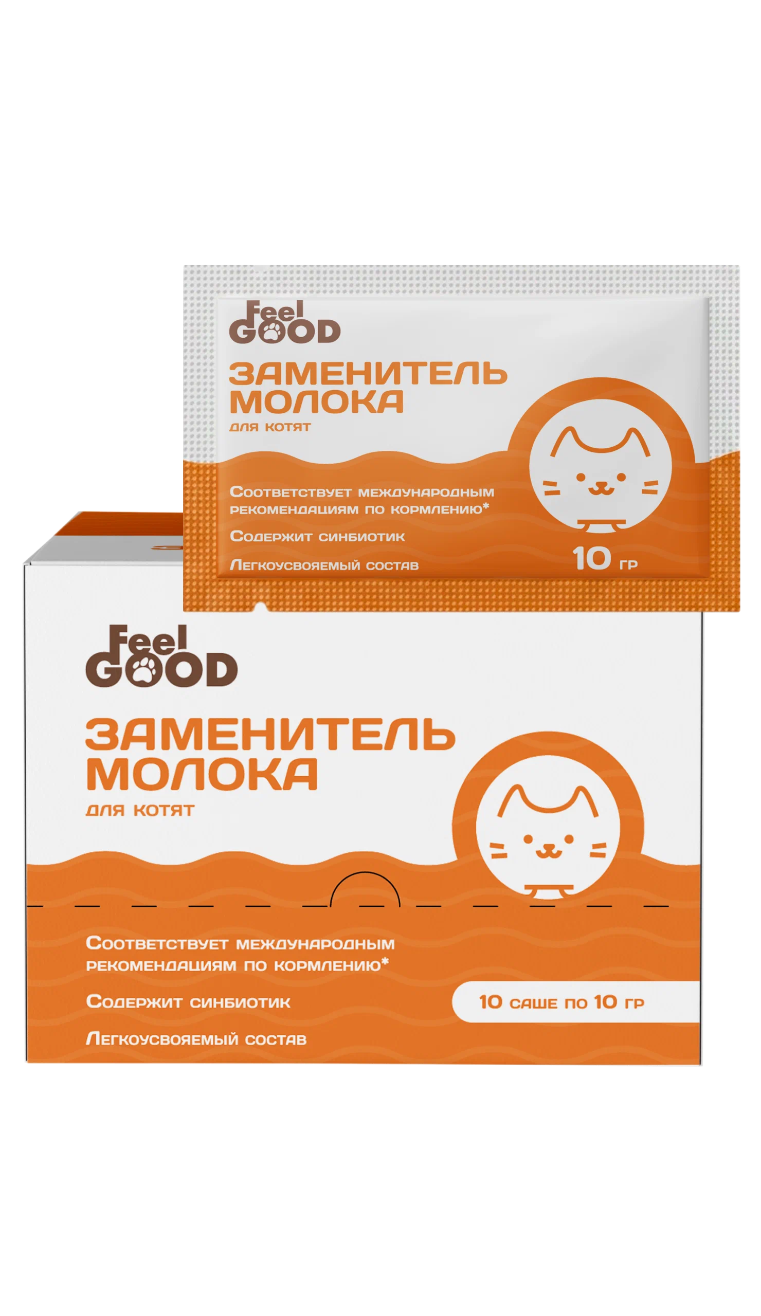 FeelGOOD Заменитель молока для котят саше 10г