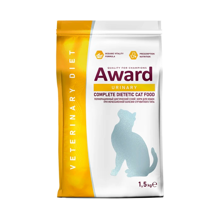 Авард д/кошек Уринари 1.5 кг, AWARD